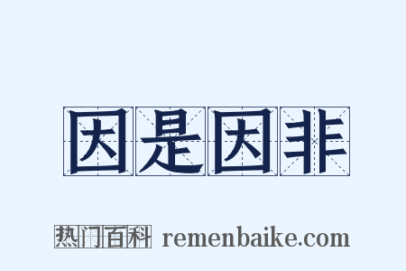 因是因非是什么意思的图片